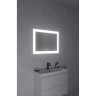 Зеркало CERSANIT LED DESIGN PRO 060 80 часы с подсветкой прямоугольное KN-LU-LED060*80-p-Os