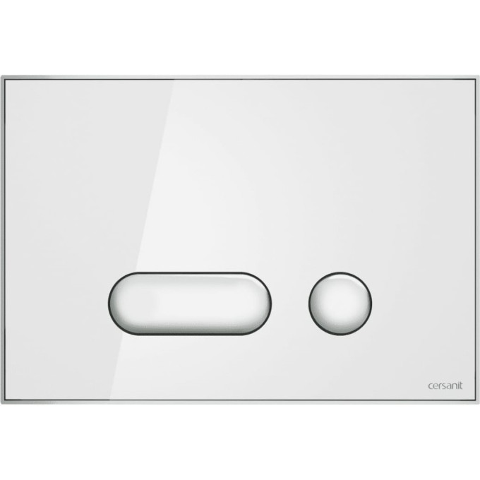 Кнопка CERSANIT INTERA для LINK PRO/VECTOR/LINK/HI-TEC стекло белый P-BU-INT/Whg/Gl