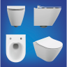 Комплект CERSANIT CITY SMART DPL EO инсталляция AQUA 40 SMART M кнопка ESTETICA пластик черный матовый с 69324